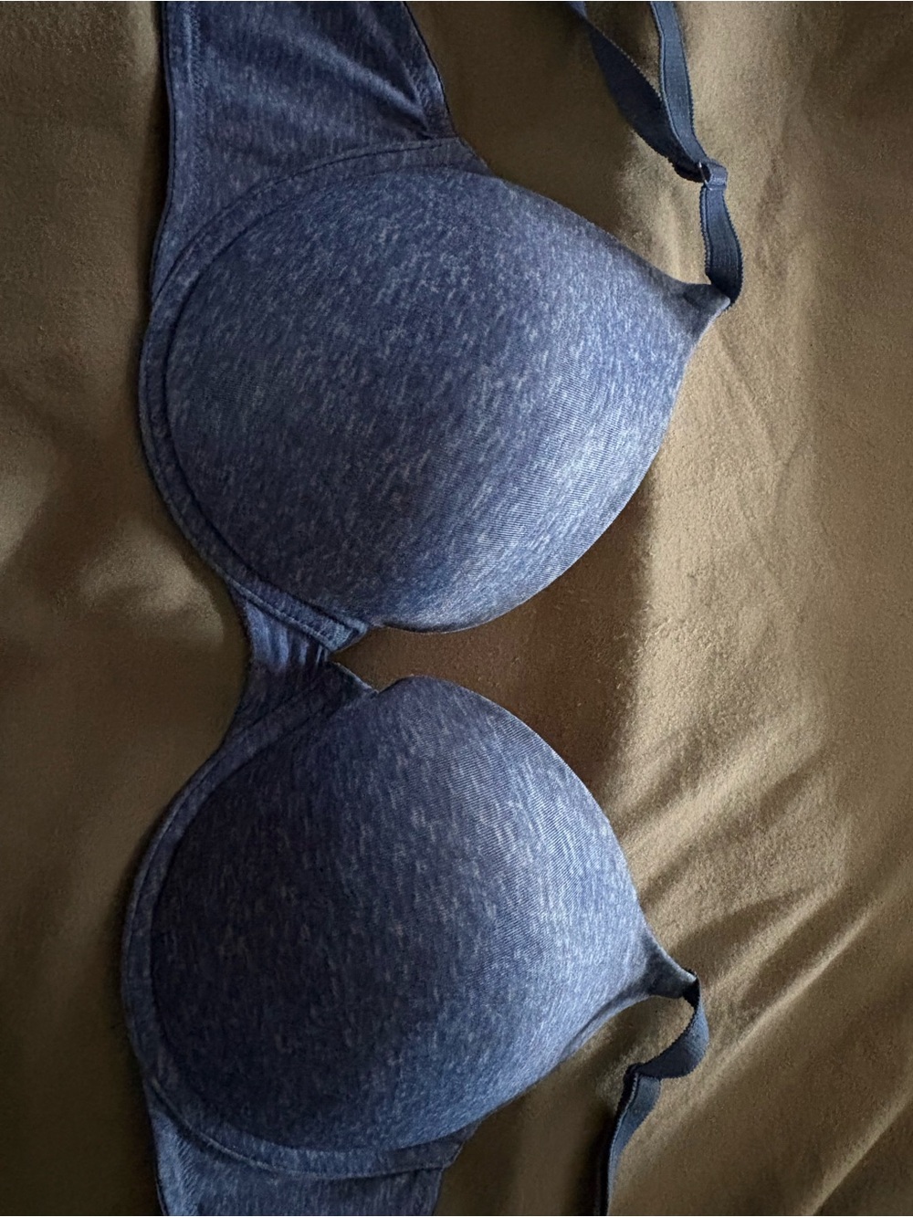 Victoria's Secret Heathered Navy Blue T-Shirt Bra